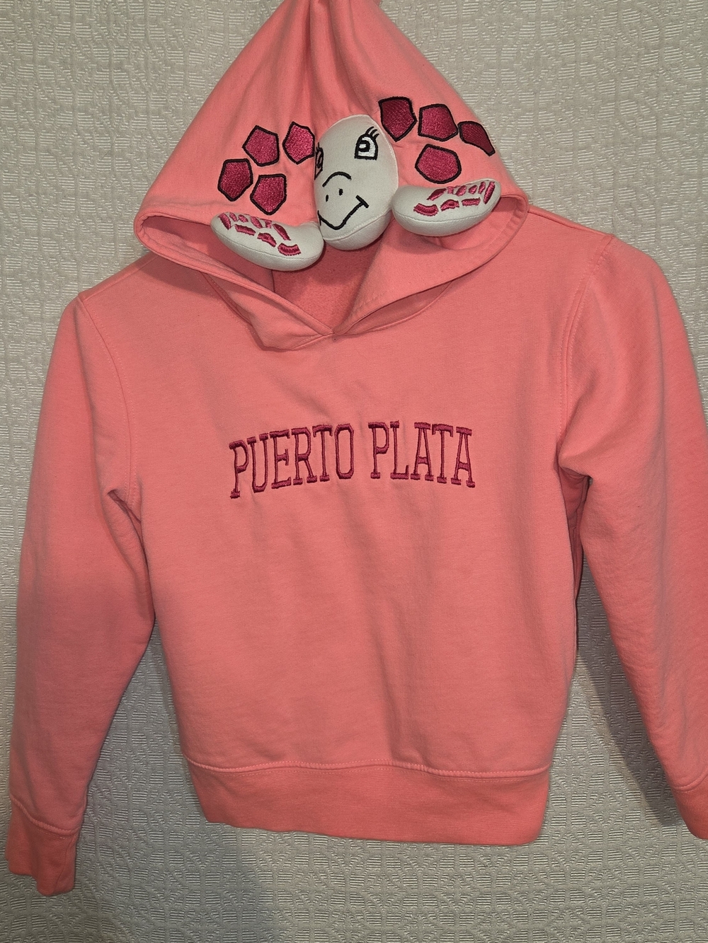 Puerto Plata Kids Hoodie - Pink Turtle Hood